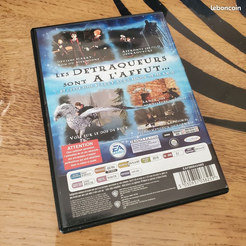 Jeu PC Harry Potter Et Le Prisonnier D'Azkaban (FR, Complet, Bon état, PEGI 3)