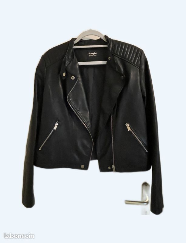 Jennyfer Beebs Veste En Cuir Noir Jennyfer Veste En Cuir Noir
