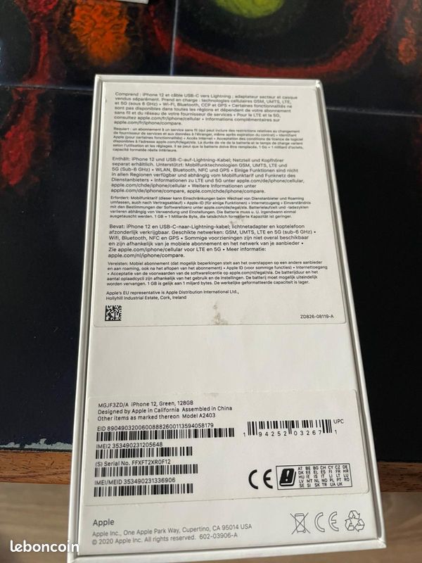 IPhone 12 vert 128Go parfait état (image 12)