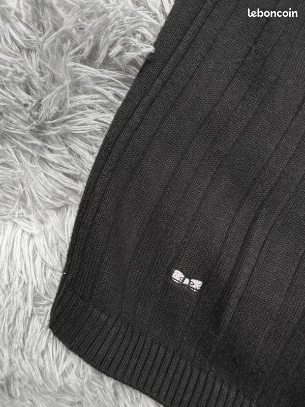 Cardigan Eden Park zippé coton maille noir taille L (image 5)