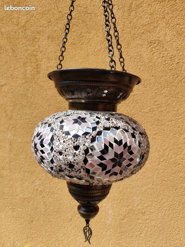 Lampe orientale en mosaïque artisanal (image 9)