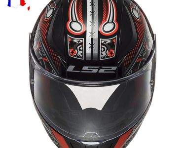 LS2 - Casque FF353 Rapid Mini Voodoo Noir / Rouge / Blanc