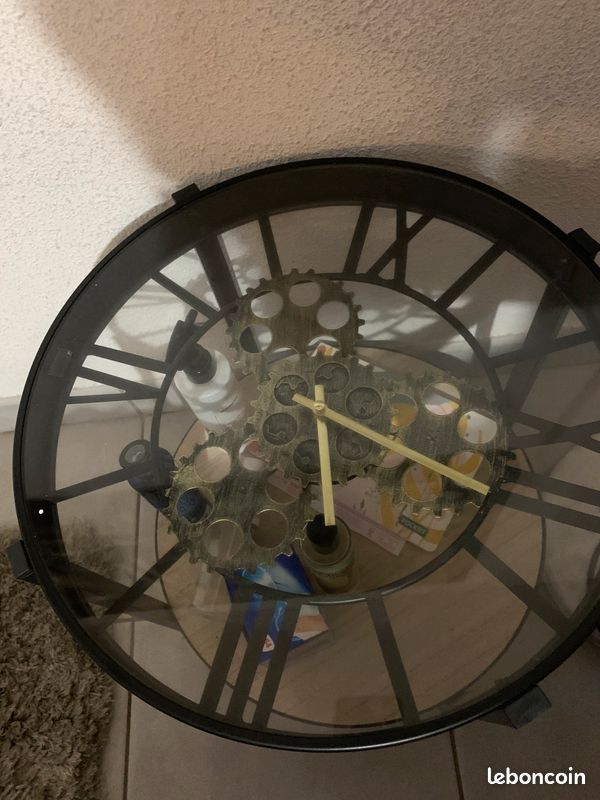 Bout de canapé horloge (image 1)