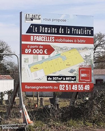 Terrain 745 m² Challans