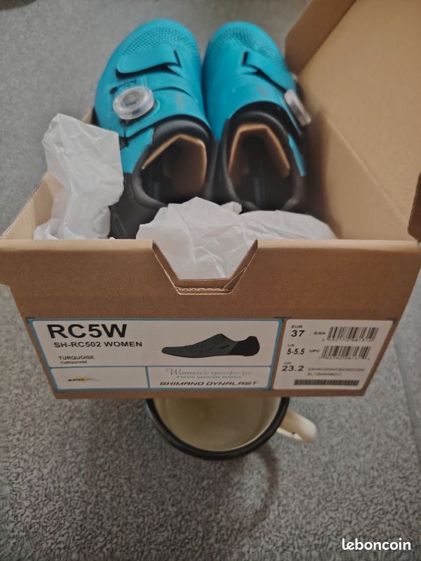 Chaussures de vélo de route Shimano RC5W carbone EU 39 US femmes 7,2