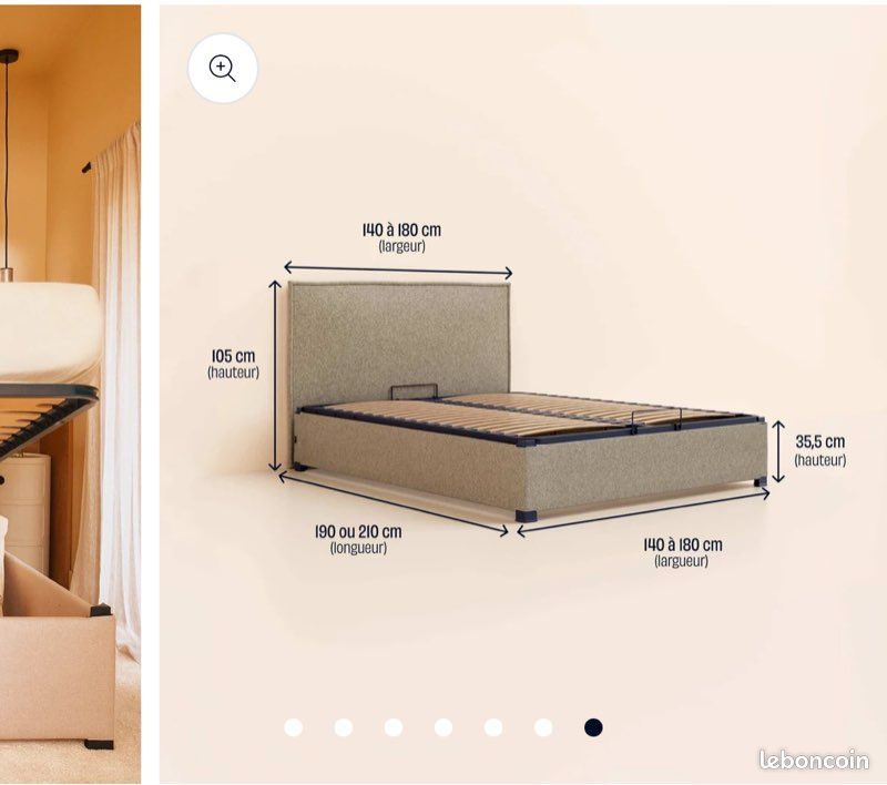 Lit coffre Tediber & matelas - 160x200cm (image 3)