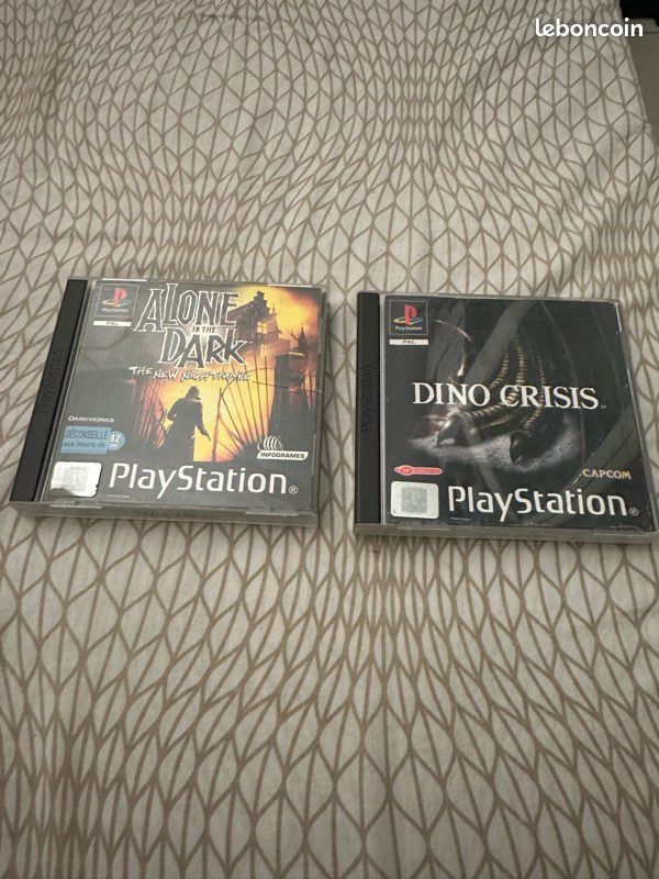 Jeu Alone In The Dark PS1 - Version PAL FR Complète Avec Notice Et Pub - Très Bon état