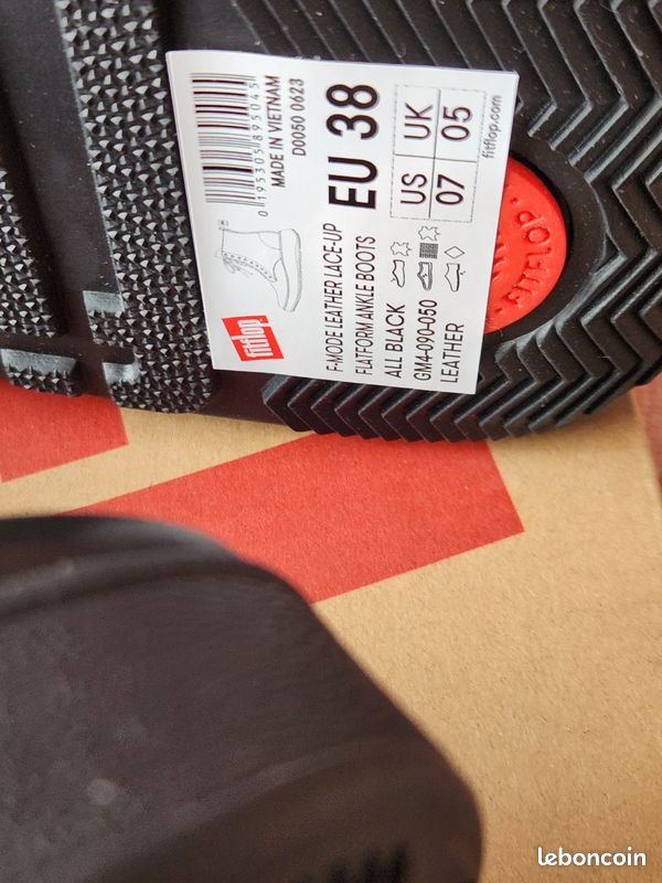 Superbes bottines Fitflop valeur 199 cuir véritable T38 neuves avec étiquette (image 10)