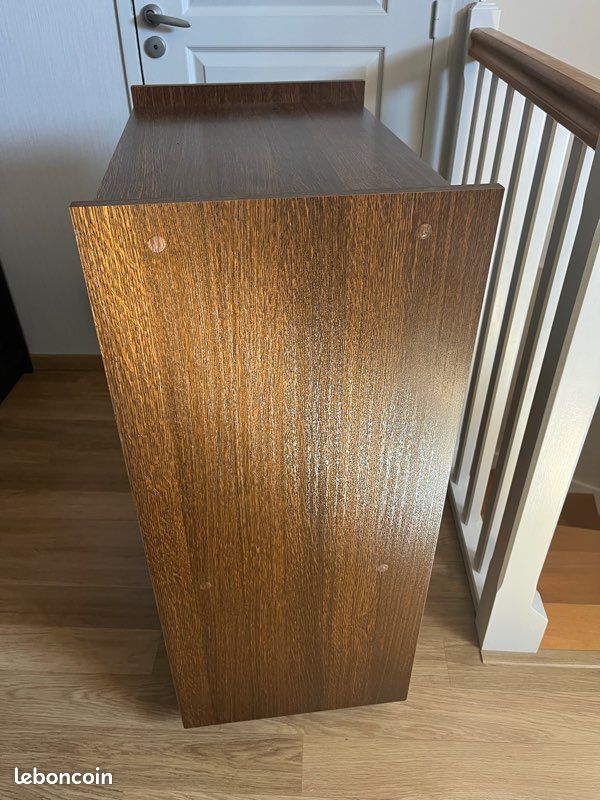 Meuble tv hi-fi couleur brun (image 4)