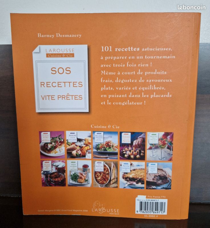 Livre cuisine SOS 101 recettes vite prêtes- Barney Desmazery (image 2)