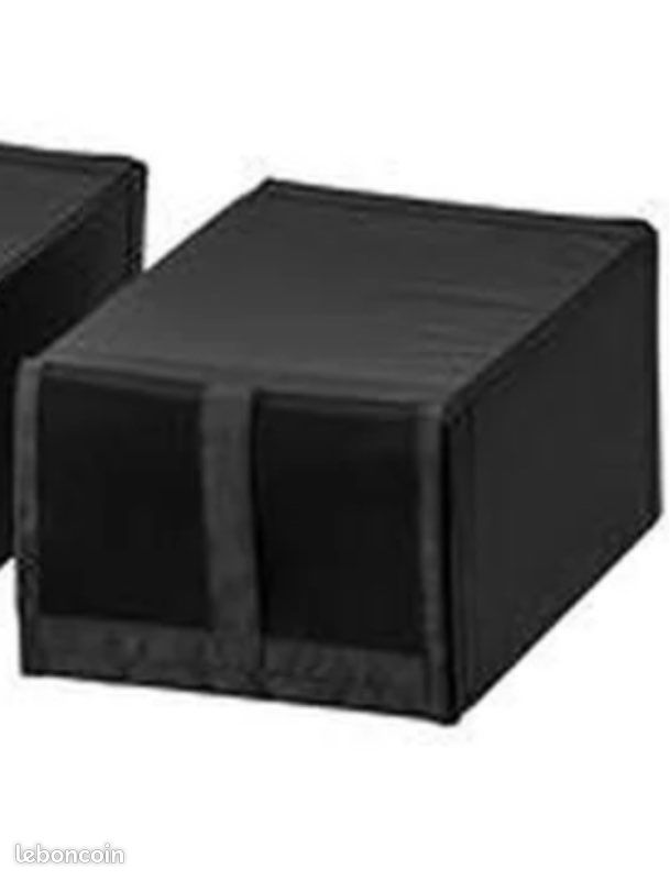 Boîte à chaussure housse Skubb IKEA noir Décoration