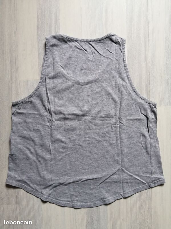 Crop top gris, taille 36 (del27) (image 4)