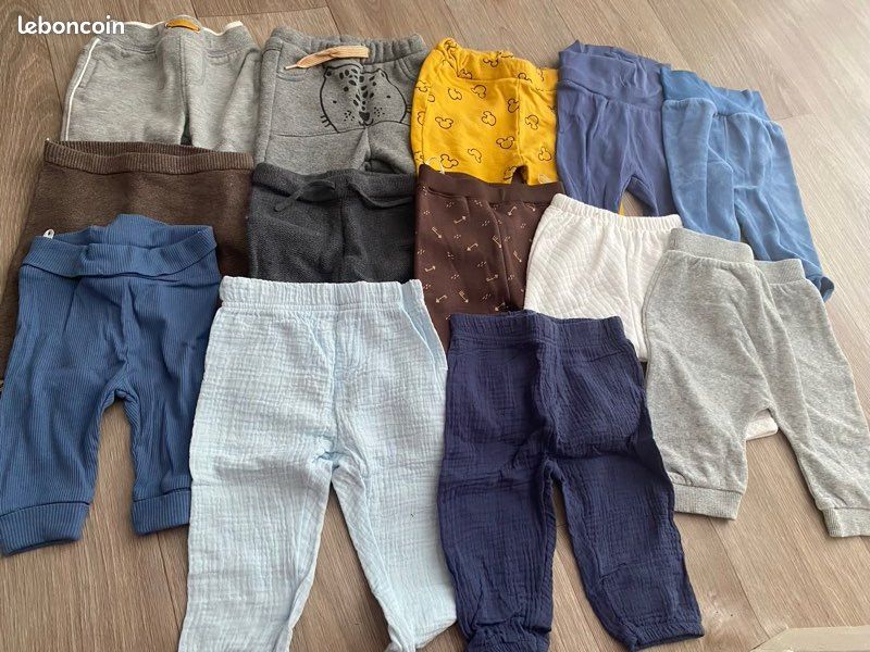 Lot 13 pantalons bébé 3 mois (image 1)