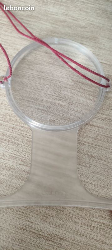 Loupe à col de cygne pendentif – loupe de lecture couture broderie – transparente vintage (image 2)