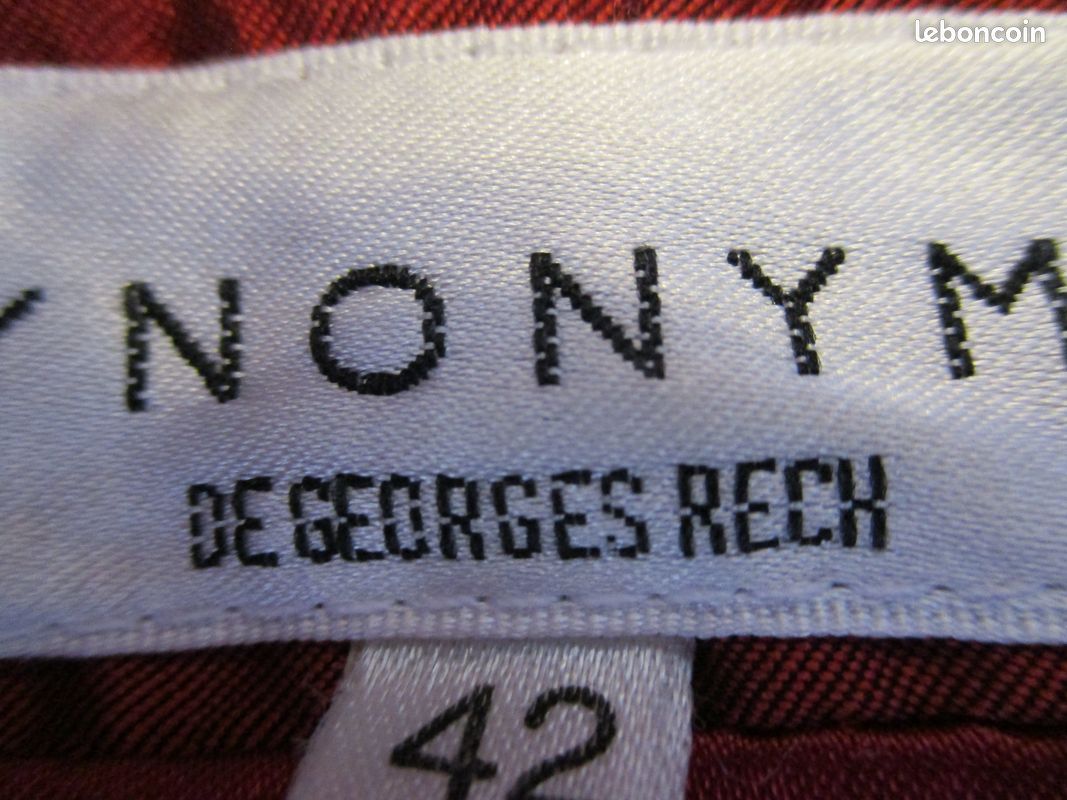 Veste En Laine Rouge Georges Rech Vintage - Taille 44 (42-44) - Quasi Neuve Sans étiquettes