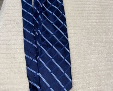 Cravate Donald J. Trump Signature - Soie 100%, Rayée Gris Clair - Occasion