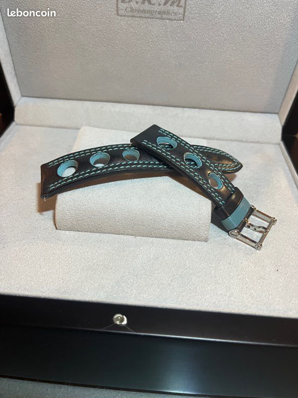 Bracelet montre BRM neuf bleu Gulf 22mm (image 1)