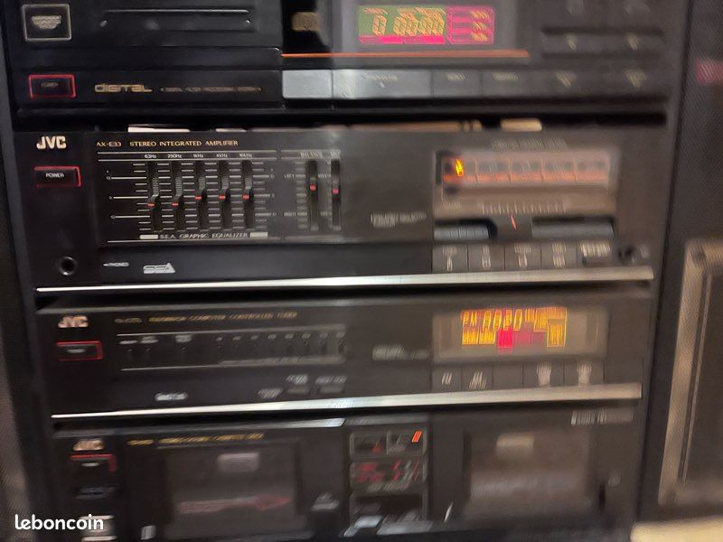 Chaîne Hi-Fi Vintage JVC E33 complète 5 éléments + enceintes - 1987 (image 7)
