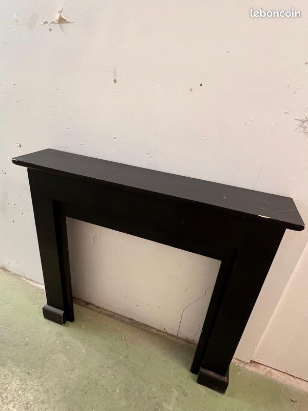DECO CHIC MANTEAU CHEMINEE MAISON DU MONDE NOIR Console decoration encadrement style ancien noël (image 6)