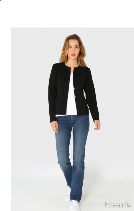 Cardigan col rond - laine et acrylique (image 5)