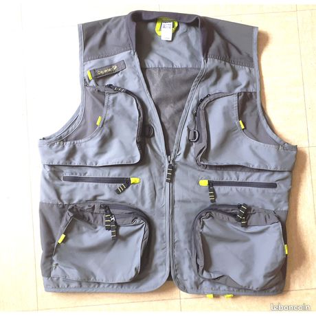 Gilet De Pêche Et Chasse Cabela's Homme – Léger En Maille Respirante, Idéal Pour L'été (Taille L, Vert)