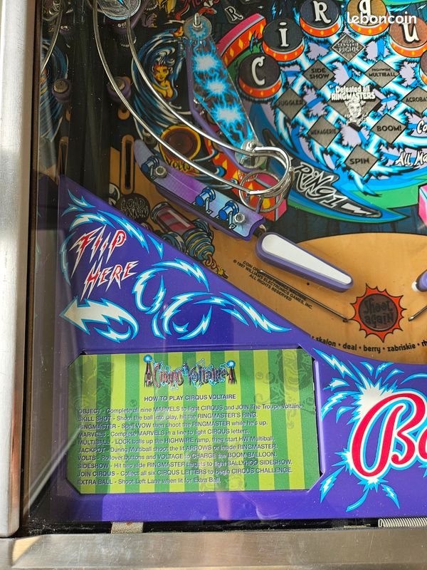Film Protecteur Adhésif Pour Flipper Circus Voltaire Bally