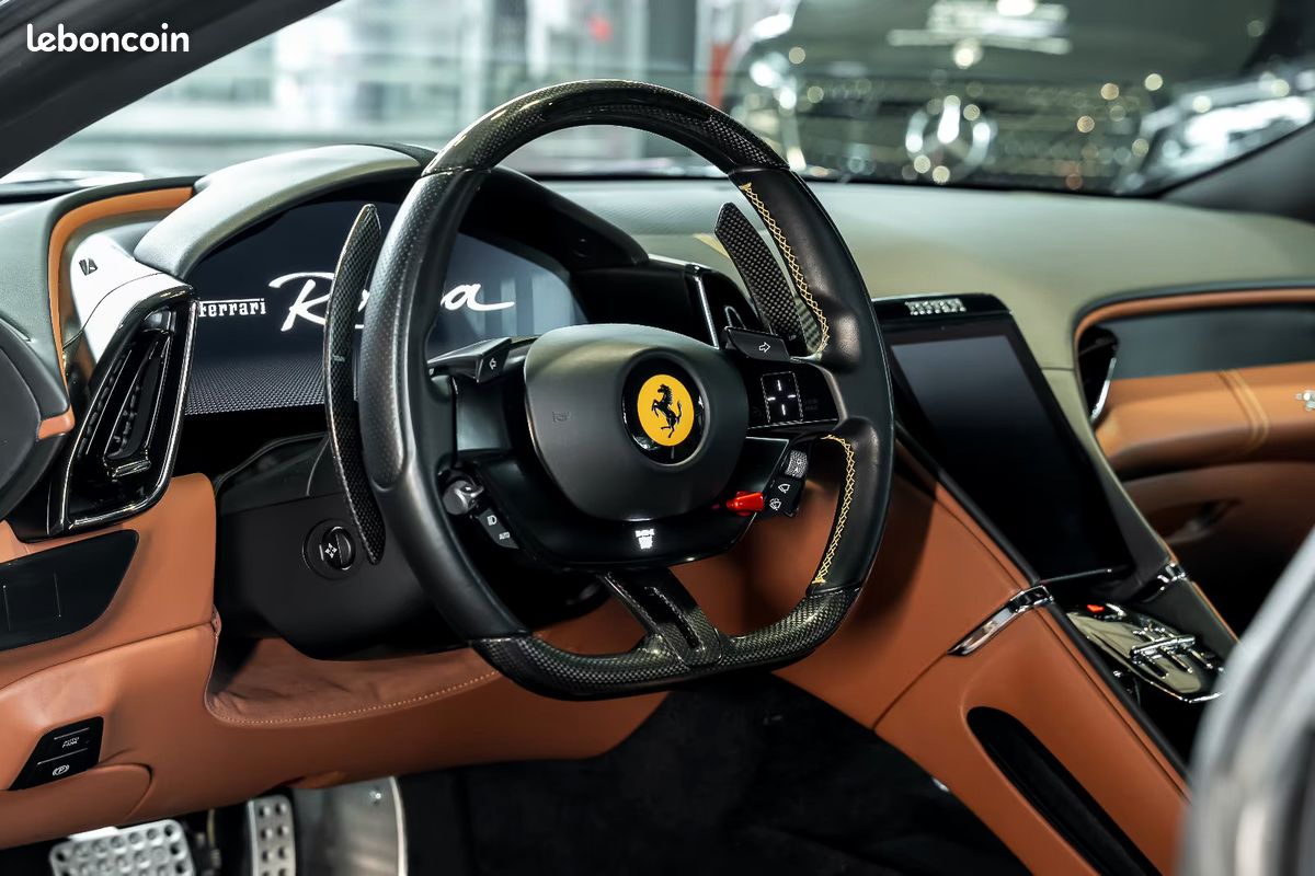 Ferrari Roma Coupé V8 3.9 620 ch - Blu Scozia - Volant LED Carbone - Malus inclus (image 6)