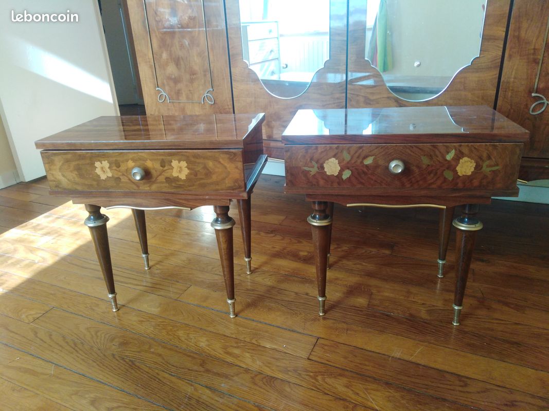 Armoire + tables de nuit vintage (image 3)