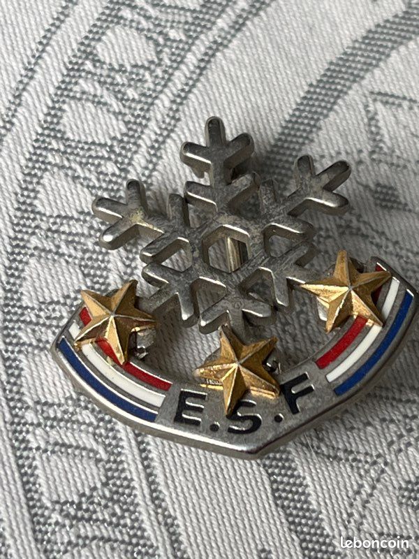 Insigne De Ski FFS 1974 - 44e Congrès De Divonne-les-Bains - Broche Vintage Sport D'hiver