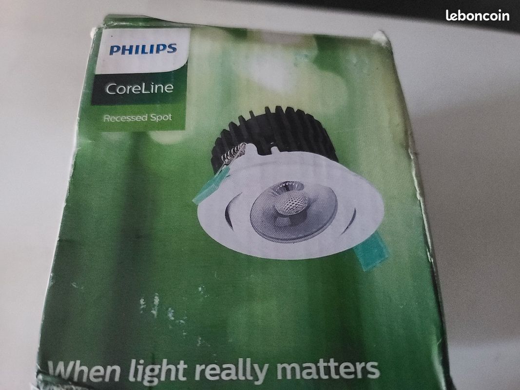 Philips Spot LED Coreline RS141B 8W 650lm 32D - 830 Blanc Chaud | 95mm - IP44 - Dimmable - inclinabl (image 1)