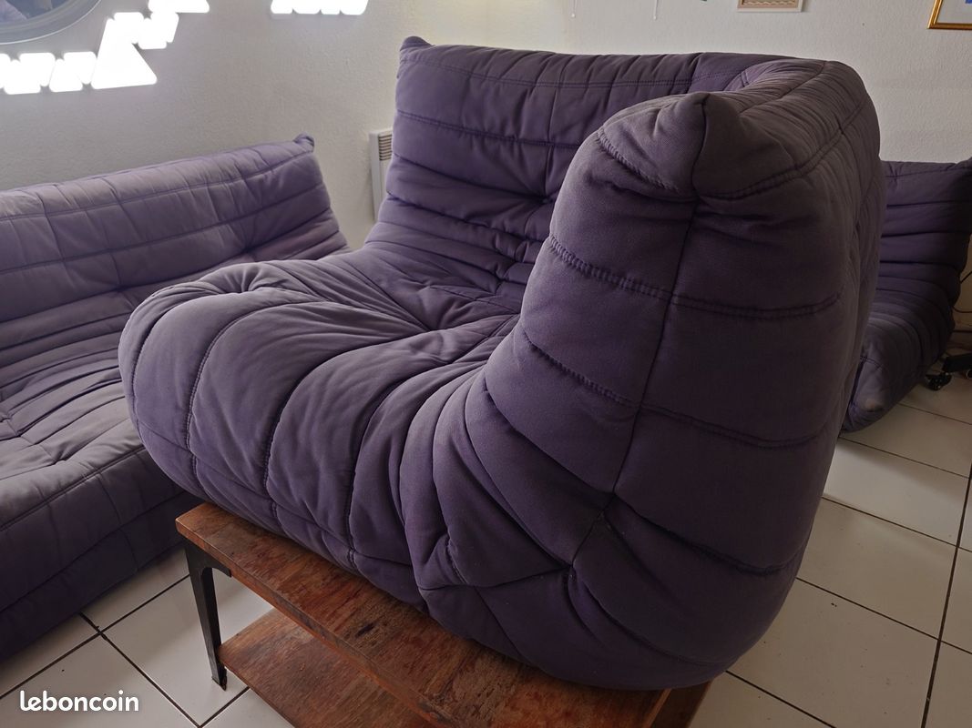 đïžÂ Ensemble LIGNE ROSET Togo Grande banquette + Angle + Chauffeuse, đ đș (image 10)