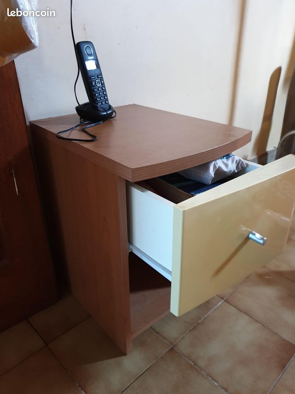 Table de chevet ou rangement 2 tiroirs (image 2)
