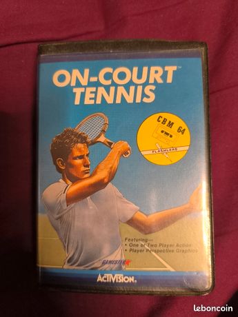 ON COURT TENNIS C64 CASSETTE NEUF NEW VERSION EURO FIREBIRD