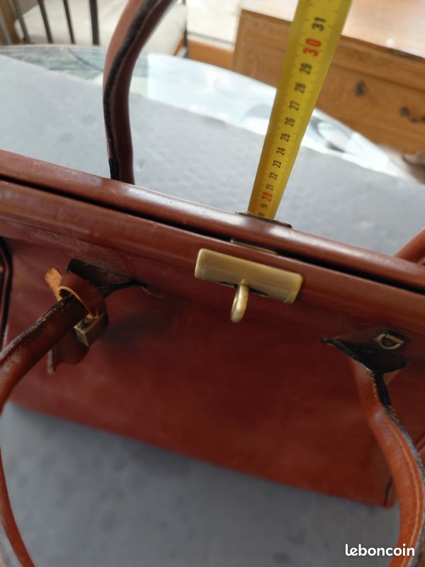 Grand sac cuir vintage (image 9)