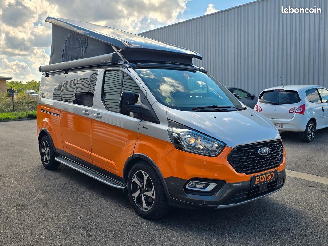 Ford custom l2h1 nugget plus 340 active 150ch wc/eau chaude/immat france pas de malus/dispo juin (image 7)
