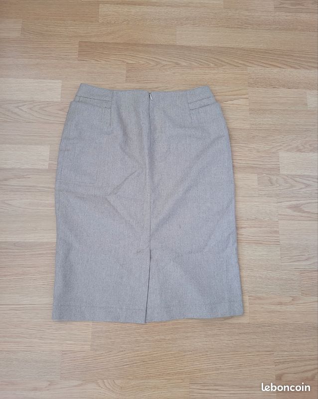 Jupe beige Alain Manoukian taille 38 (image 2)