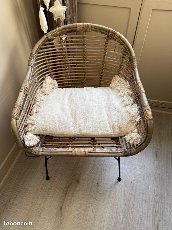 Fauteuil en rotin naturel (image 2)