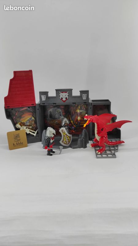 Playmobil - Chevaliers et dragon transportable (image 1)