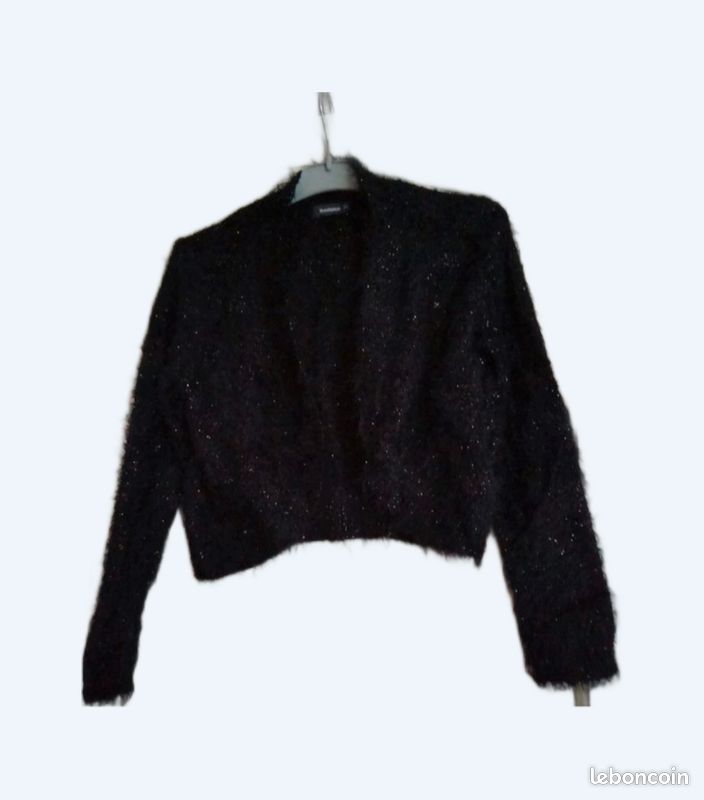 Gilet noir pailleté (image 1)