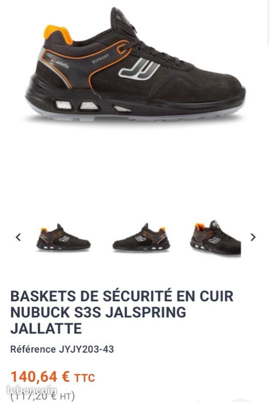 Chaussures de sécurité Jallatte J Énergy Taille 43 (image 6)