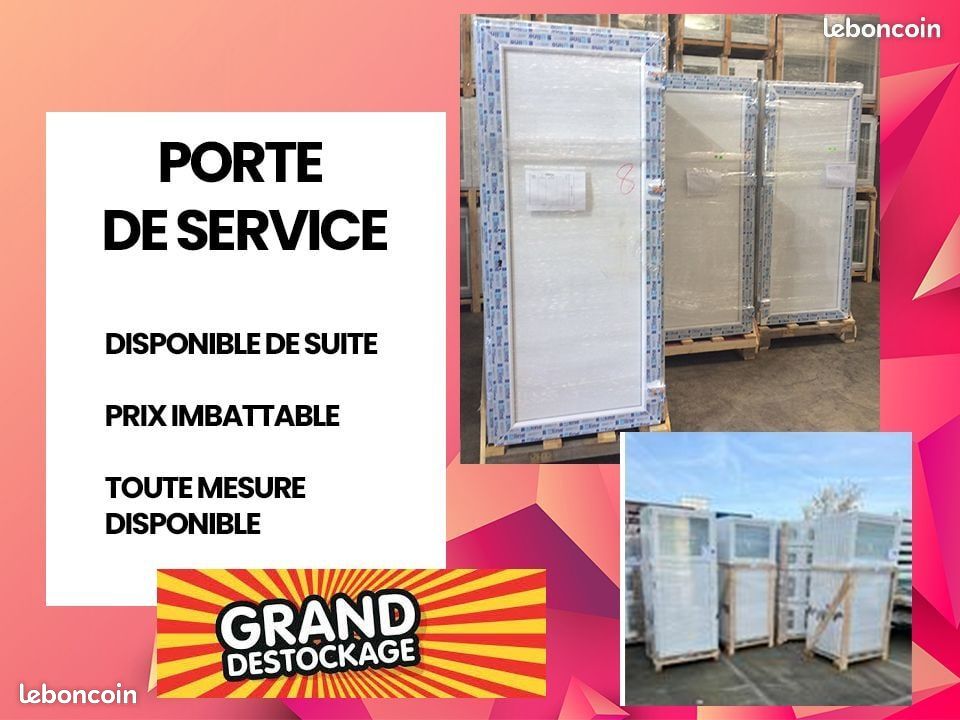 Porte service en pvc (image 1)