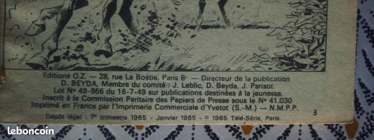 BD Télé Série Bleue n° 15 : Les Indiens 1965. Complet. État correct (image 6)