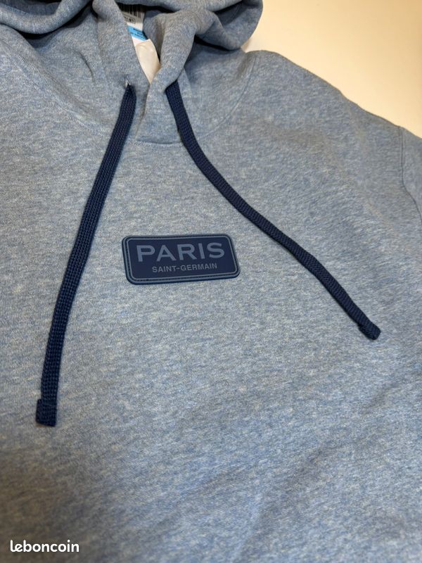 Tendance sweat à capuche Nike PSG Club gris homme M – neuf avec étiquette (image 3)