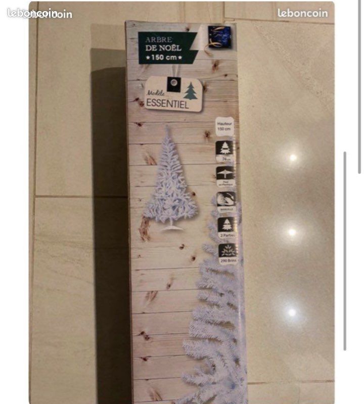 NEUF emballé / Arbre - Sapin de Noel 150 cm enneigé (image 2)