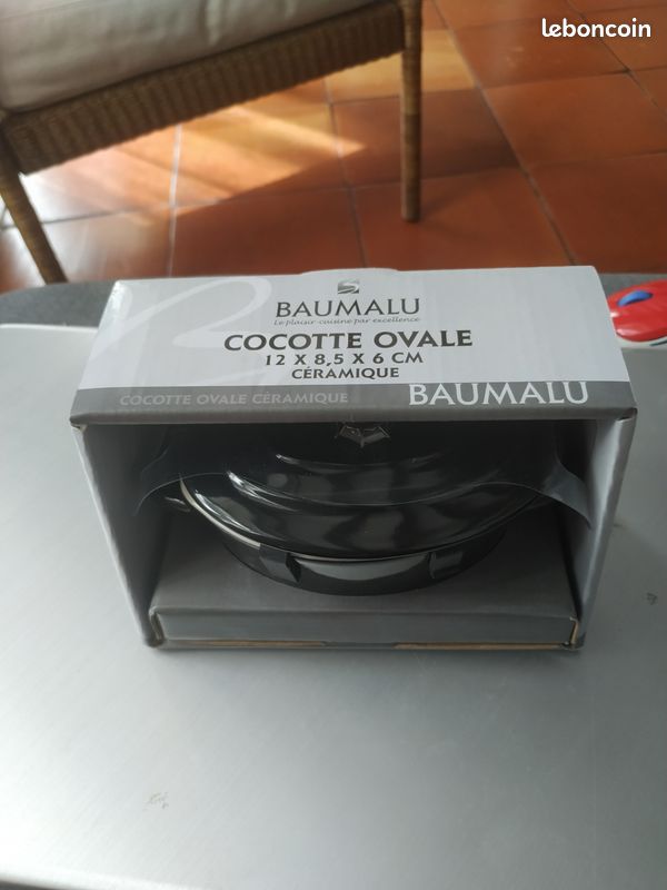 Lot deux cocottes Ovale Ceramique BAUMALU (image 2)