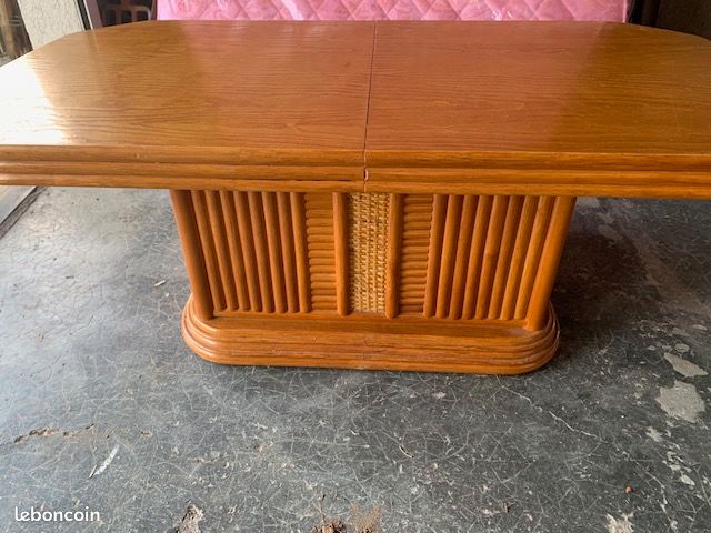 Table basse bar en rotin (image 3)