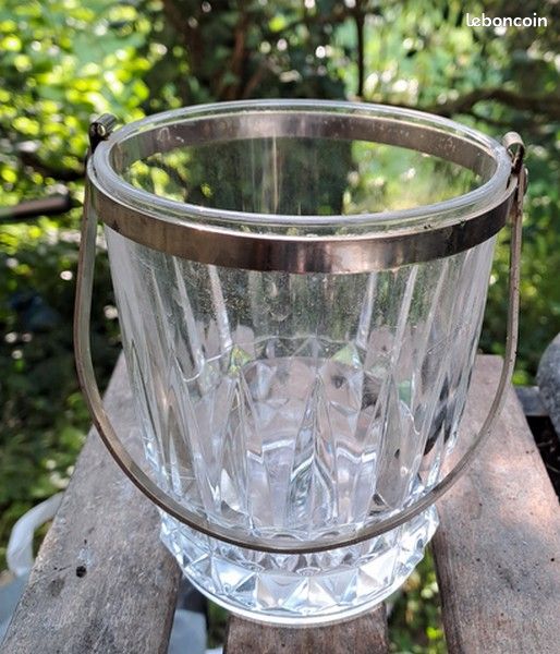 Ancien seau à glace 📦 Envoi 24/48 h Seau à glaçons vintage - ustensile de cuisine années 60/70 - Arts de la table