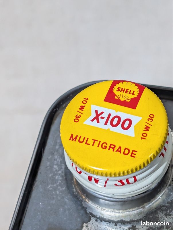 Ancien bidon d'huile SHELL X 100 (image 3)
