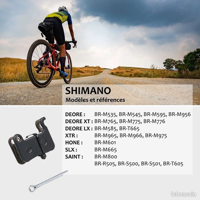 Inkesky Lot De 2 Paires De Plaquettes De Frein En Métal Compatibles