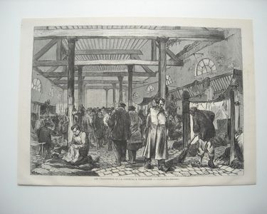 ROUQUETTE(1871) p253 Les prisonniers revant d'Allemagne Stock Photo